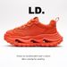 Summer Solid Color Thick-Soled Dad For Men, Lightweight And Versatile Casual Sports Shoes With Breathable Mesh_vogvips.com