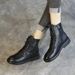 European Warm Series 2025 Autumn Winter Women's Martin With Fleece New Versatile Trendy British Style Short Slim Boots_vogvips.com