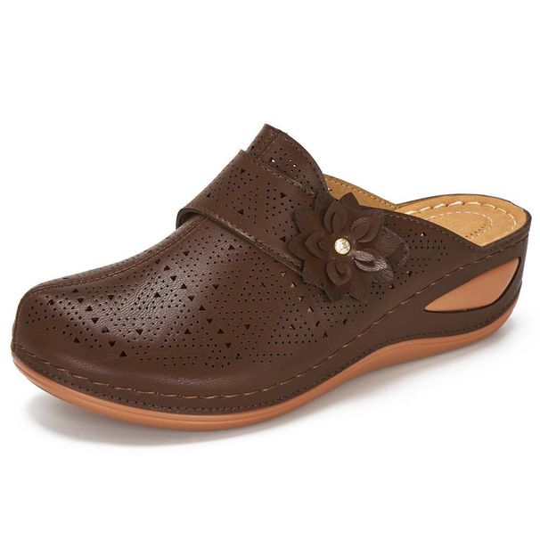 New Plus Size Women In Spring, New Floral Wedge Heel Outdoor Wear, Cool Sandals For Women, Whsi_vogvips.com