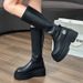 Elastic Slim Thick Sole Height Increasing Short Over-the-Knee Hot Girl High Knight Boots_vogvips.com