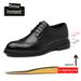 Men's Leather Wedding Dress Shoes Brogue Formal Heightening Brock Business Dress Men's Shoes_vogvips.com