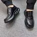 Suitable For All Seasons Men's 2025 Spring New Trend Genuine Loafers Air Cushion Thick Sole Height Increasing Sports Casual Leather Shoes_vogvips.com
