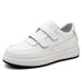 Height Increase Casual Leather Thick-soled Velcro Small Size Board Shoes Sports Shoes Men's Shoes Leather Round Head Shoes_vogvips.com