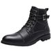 European Warm Series Autumn Winter Work 2025 New British Style Men's Martin Non-Slip Lace-Up High Top Round Toe Boots Side Pull_vogvips.com