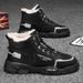 Men's Winter Snow Boots Waterproof Slip-Resistant High-Top Thermal Lined Casual Shoes For Outdoor Hiking_vogvips.com