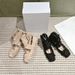 High Version Tassel Cross Strap Ballet For Women French Retro Square Toe Shallow Mouth Flat Mary Jane Shoes_vogvips.com