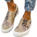 Women's 2024 New Flat Bottom Canvas Lazy Color Block Large Casual Single Lefu Shoes_vogvips.com