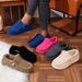 Shoes Women's Fleece Lined Winter Flat Shoes Style Warm Shoes For Formal & Casual For Women Stiletto Sandals Open Toe Round Heel_vogvips.com