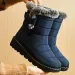 Trend Womens Winter Ankle Low Botas Mujer Waterproof Snow Boots Fur Leather Shoes 241116_vogvips.com