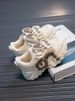 Spring And Autumn Leather Girl Breathable Kids Sneaker_vogvips.com