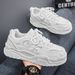 Spring New Breathable White Men's Versatile Thick Soled Height Increasing Sports Casual Board Shoes, And Trendy Shoes_vogvips.com