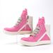Men's Casual Athletic Shoes, Thick Soled, High Top, Chunky Laces, Sneakers_vogvips.com