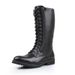 European Warm Series Kuqi Autumn Winter Long Martin Pointed Toe Lace-up Korean Style Britih Leather High Tube Trendy Men' Denim Riding_vogvips.com