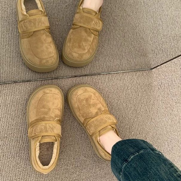 Thick-Soled Snow Cotton 2024 New Winter For Women With Fleece Lining, Thickened, Warm, And Non-Slip Women's_vogvips.com