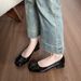 Classic Square Buckle Thick Heel Gentle Wind Square Head Elegant Temperament Nude Single Shoes Women_vogvips.com