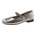 Ballet Feng Shui Diamond Single Shoes Women's Shallow Mouth One-word Buckle Mary Jane Shoes With Skirt Soft Sole Evening Shoes_vogvips.com