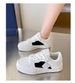 Men's Sneakers With Unique Design, New Trendy Style, Popular On Social Media, Autumn Casual Couple's Black Shoes,_vogvips.com