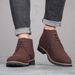 Carefully Selected Autumn Pointed-toe Casual Leather Front Lace-up Martin Boots, Cross-border Large-size Men's Shoes,_vogvips.com