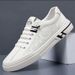 Summer Men's Shoes New Embossed Breathable Little White Shoes Men's Trend Versatile Youth Sports And Leisure Board Shoes_vogvips.com