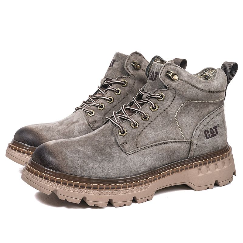 New Leather Spring Men's Shoes High-top Men's Heightening Tooling Martin Boots_vogvips.com