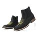 Men's Slip-On Chelsea Boots With Exotic Embossed Patterns - Breathable PU Leather Ankle Boots For Casual & Smart Wear_vogvips.com
