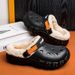 Fashion Men Winter Slippers Warm Fur Garden Shoes Couples Winter Warm House Slippers Indoor Outdoor Mules_vogvips.com