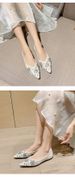 Pointed Single Shoes Female Rhinestone Shallow Mouth One Pedal Temperament Fairy Wind Doudou Shoes Soft Sole_vogvips.com