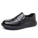 New Top Layer Cowhide Casual Handsome Genuine Leather Fashion Wide Toe Thick Sole Men's Shoes_vogvips.com