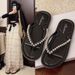 New Pearl Flip-flops Women, Summer Ins Fashion, Suitable For Outdoor Wear On The Beach, Non-slip Sandals, Recommended By_vogvips.com