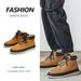 Men's Winter Snow Boots With Thick Sole – Warm Faux Fur Lined Casual Shoes For Outdoor & Daily Wear_vogvips.com