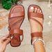 2026 New Arrival Black Women Square Toe Casual Flats Elastic Strap Comfortable Beach Shoes Fashion Female Sandals_vogvips.com