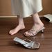 Stunning Small Heel Shoe 2025 New Cro Strap Open Slipper For Women Summer Outdoor Fairy Square Toe Fahion High_vogvips.com