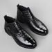 High-top Leather Shoes Casual Shoes Men's Formal Men's Cotton Shoes Velvet Casual Leather Shoes_vogvips.com