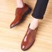 Euro Step Men's Business Formal Lace-up Leather Soft Sole Casual Breathable British Korean Style Work Shoes_vogvips.com