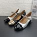Autumn 2025 New High Heels Versatile Mary Jane Style Color Blocked Light Mouth Women's Single Shoes_vogvips.com