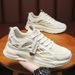Summer New Breathable Mesh Sports Men's Trendy And Versatile Thick Soled Casual Running Dad Shoes Men_vogvips.com