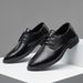Premium Formal Oxford Shoes For Men – Waterproof PU Leather Business Dress Shoes With Classic Pointed Toe, Comfortable & Stylish For Office_vogvips.com