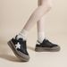 De Xun Women's New Spring And Autumn Season Thick Soled White Casual Sports Board Trendy Forrest Gump Shoes_vogvips.com