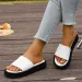 2026 New Diamond Patterned Women's Slippers For Spring Summer Thick Flat Soft Bottom Anti Slip Fashionable And Cool Wear_vogvips.com