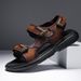 Summer New Large Velcro Outdoor Handmade Fashion Sports And Leisure Soft Bottom Sandals_vogvips.com