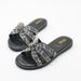 Women's Shoes Flat Rhinestone Open Toe Sandals, Square Toe Slippers, Suitable For Outdoor Use, Beach Travel, Vacation, Leisure, Breathable_vogvips.com