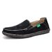 Suitable For All Seasons Plus Size Slip-On Casual Loafers Korean Style Vintage Cloth Comfortable Soft Sole Men's Shoes Trendy_vogvips.com