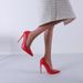 New Ultra-high Slim Heel 12.5cm Hate Sky High Women's Shoes 43 Nightclub Shallow Mouth T-Shoes Large Size 47_vogvips.com