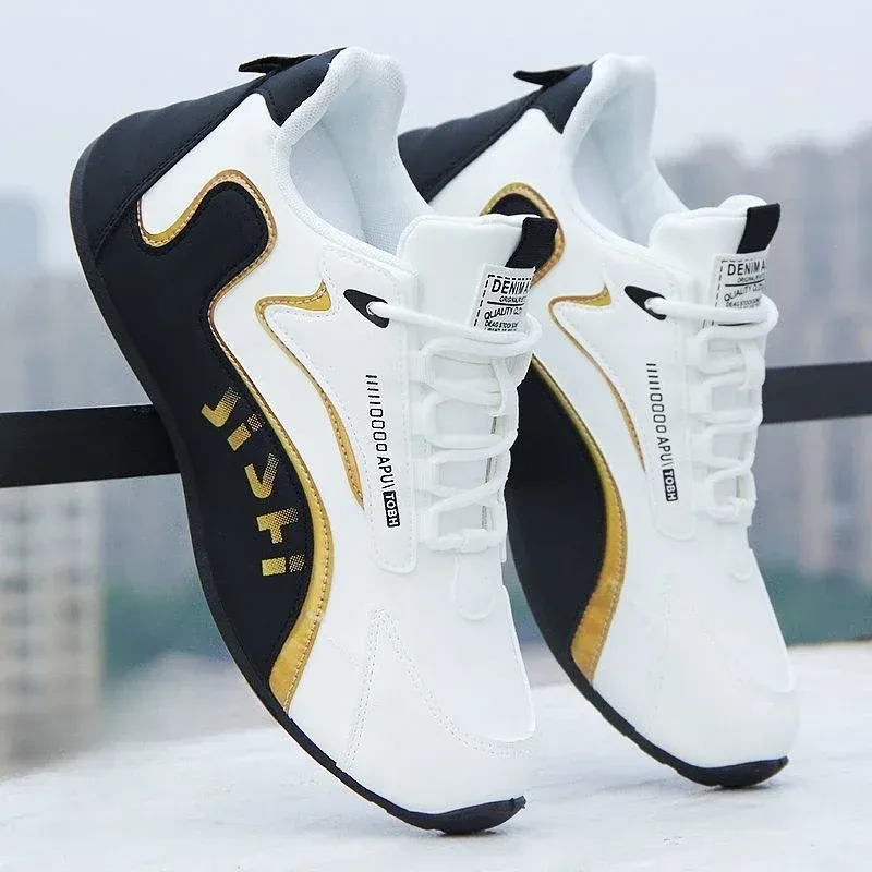 Men's PU Leather Waterproof Sneakers Casual Sports Shoes Men Lightweight Breathable Flat Non-slip Tenis Shoes Zapatillas Hombre_vogvips.com