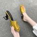 2026 Summer New Square-Toed High-Heeled Slippers For Outdoor Wear, Wine Glass Heel Fashionable Patchwork Slide Sandals_vogvips.com