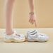 Inner Heightening Shoes Velcro Forrest Gump Shoes Schoolgirl Sports Breathable Casual Shoes_vogvips.com