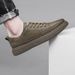 Round Head Lace-up Board Shoes Casual Low-top Breathable Sports Men's Shoes Rubber Non-slip Sole_vogvips.com
