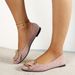 Women's Metal Decor Flat Shoes, Elegant Pointed Toe Slip On Shoes, Comfortable Walking Shoes_vogvips.com