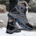 High-top Boots Men Lace-up Durable Outdoor Casual Sports Shoes Men Anti-slip Warm Comfortable Plush Breathable Hiking Shoes Men_vogvips.com