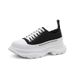 Correct Logo Couple 1 Versatile Style White Sneakers For Women New Platform Thick Sole Height Increasing Casual Low-top Canvas_vogvips.com